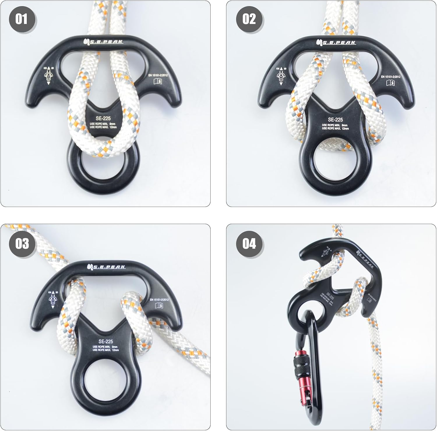 30kN/35kN/40kN Rescue Figure 8 Descender Climbing Gear Downhill Equipment Rigging Plate Rappeling Device for Rock