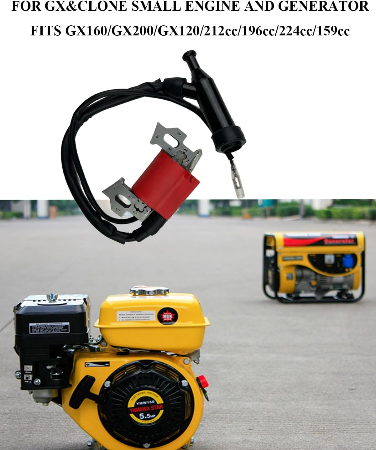 GX160 Ignition Coil Assembly for Honda & Clone GX120 GX200