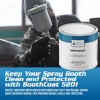 BoothCoat 5201 Peelable Spray Booth Wall and Floor Paint, 1 Gallon
