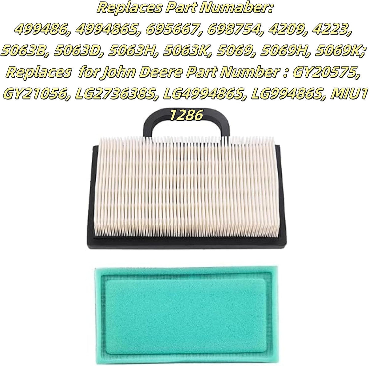 698754 Air Filter 492932 Oil Filter Fits for Briggs and Stratton 499486 499486S 695667, LA135 Tune Up Maintenance