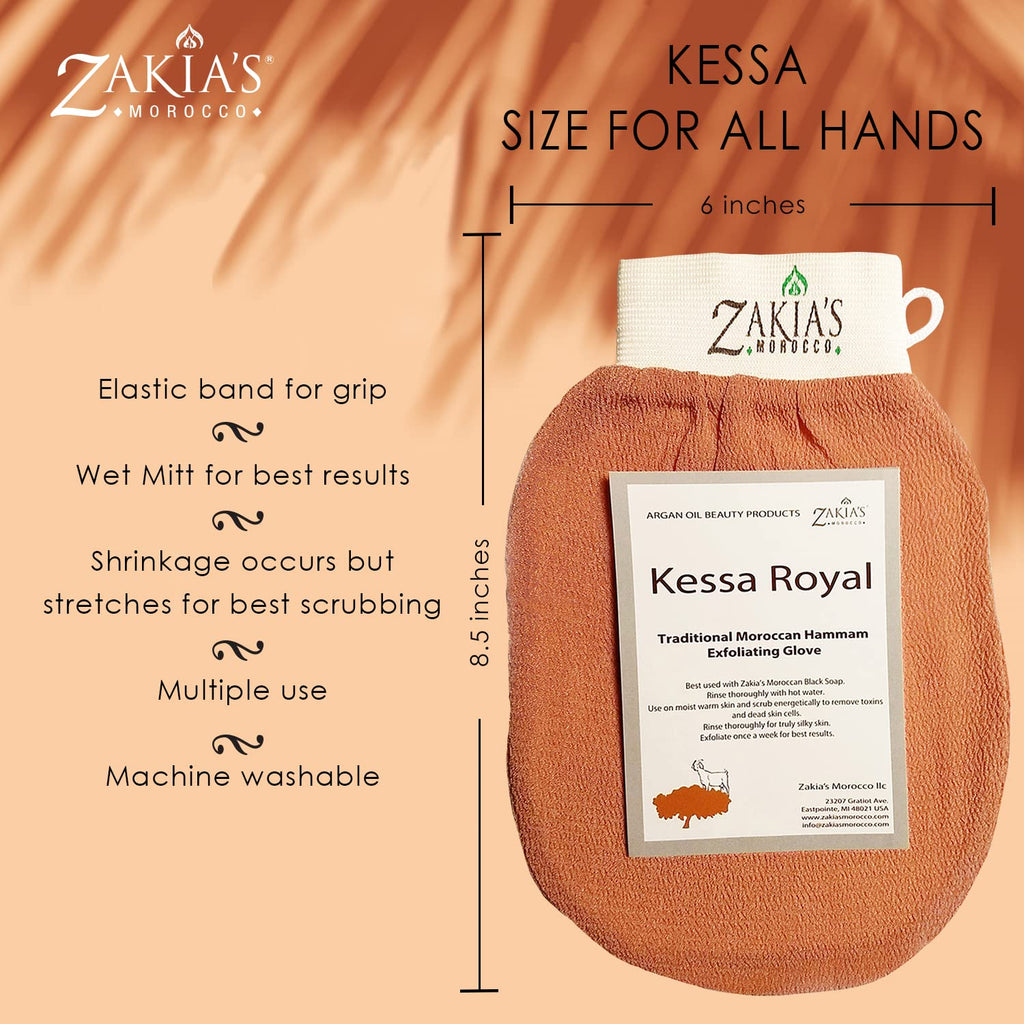 Kessa Exfoliating Mitt – Teal 2 Pack for Radiant Skin