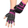 Workout Gloves for Women Men with Wrist Wrap Support Weight Lifting Gloves | Padded Gym Gloves for Weightlifting