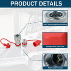 3/8" NPT Ag Hydraulic Quick Connect Coupler