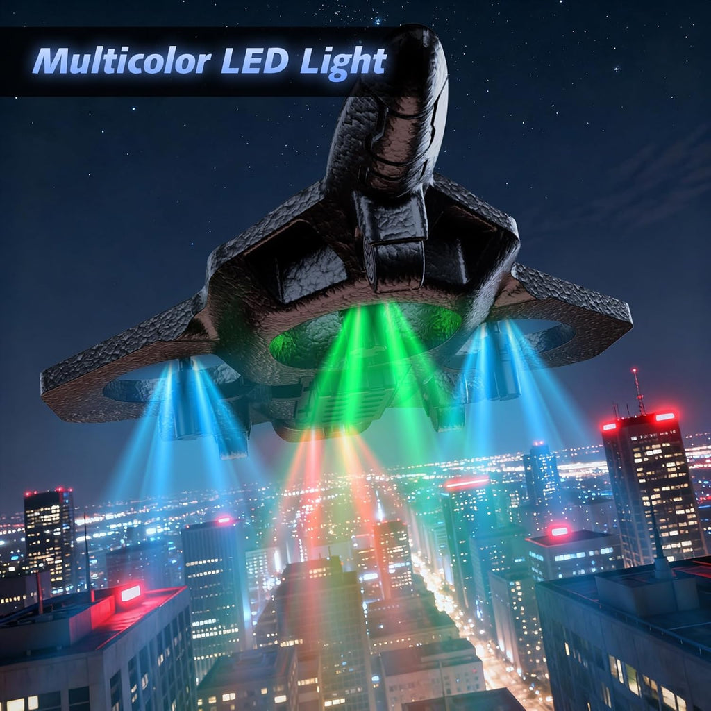 Foam RC Airplane with Cool Led Light, 360° Flip and Headless Mode, Remote Control Airplane RC Plane for Kids Adults