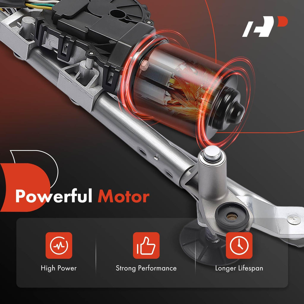 A-Premium Front Windshield Wiper Motor and Linkage Assembly