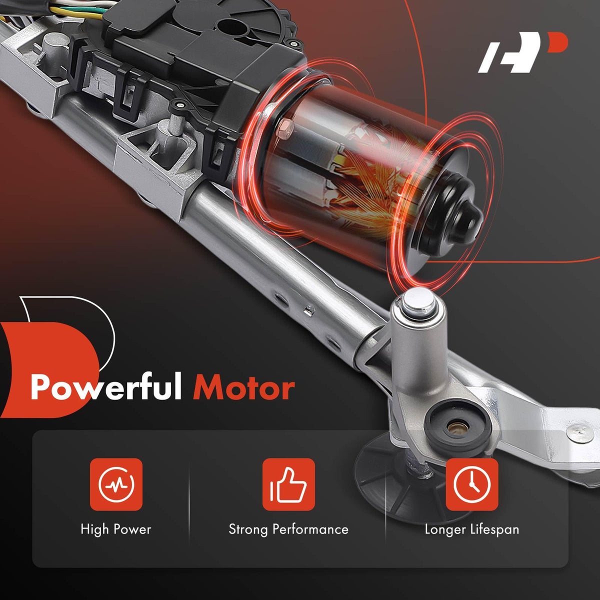 A-Premium Front Windshield Wiper Motor and Linkage Assembly
