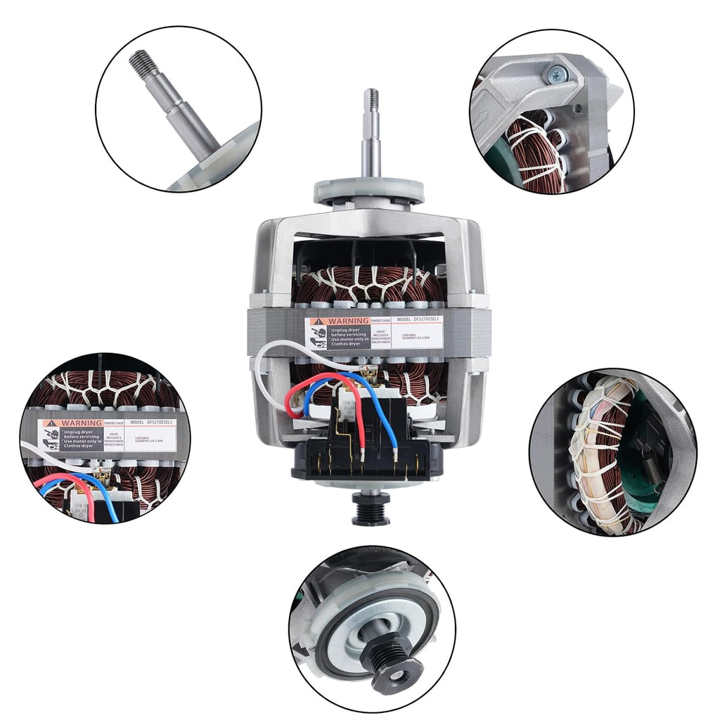 DFS270ZSEL1 Dryer Motor for Samsung DV42H5000EW/A3, DV45H7000EW/A2, DV42H5200EW/A3, DV42H5200GF/A3, DV40J3000EW/A2, DV365ETBGWR/A3, DV48H7400EW/A2, Replacement DC31-00055G.