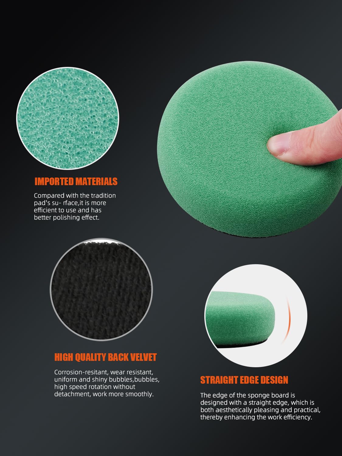 29 Pcs Mini Car Polishing Pad Kit - 1", 2", 3" Sponge Foam Wool Microfiber Buffing Pads with 5/8"-11 Backing Plates &