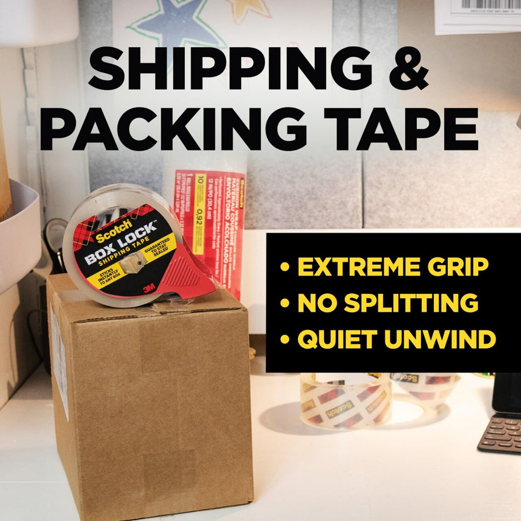 Box Lock Packing Tape, 1.88 in x 54.6 yd, 1 Roll