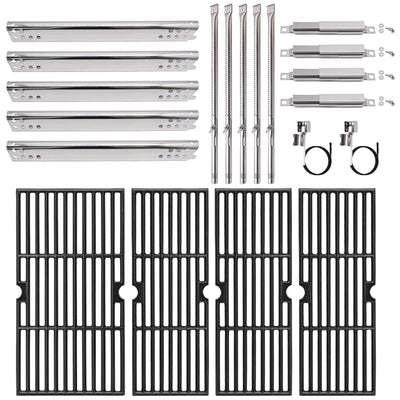 Grill Parts for Char-Broil Performance 5 Burner 463347519, 463243518, 463275517, Grates Heat Tents Burner Carryover