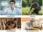 Anti-Fog Safety Glasses Adjustable Temple Eyewear(Blue)