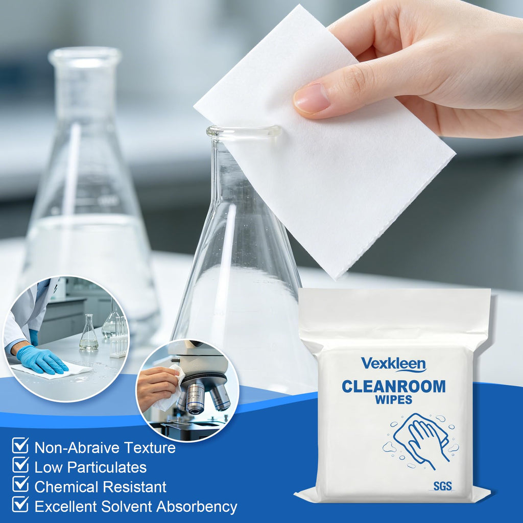 Cleanroom Wipes 6"x6" (300 Pcs, 68GSM)