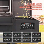Wood Pellets for Smoker - Magnet Labels, Accessories for Pellet Smoker Grill, Metal Material, Frosted Design, Perfect