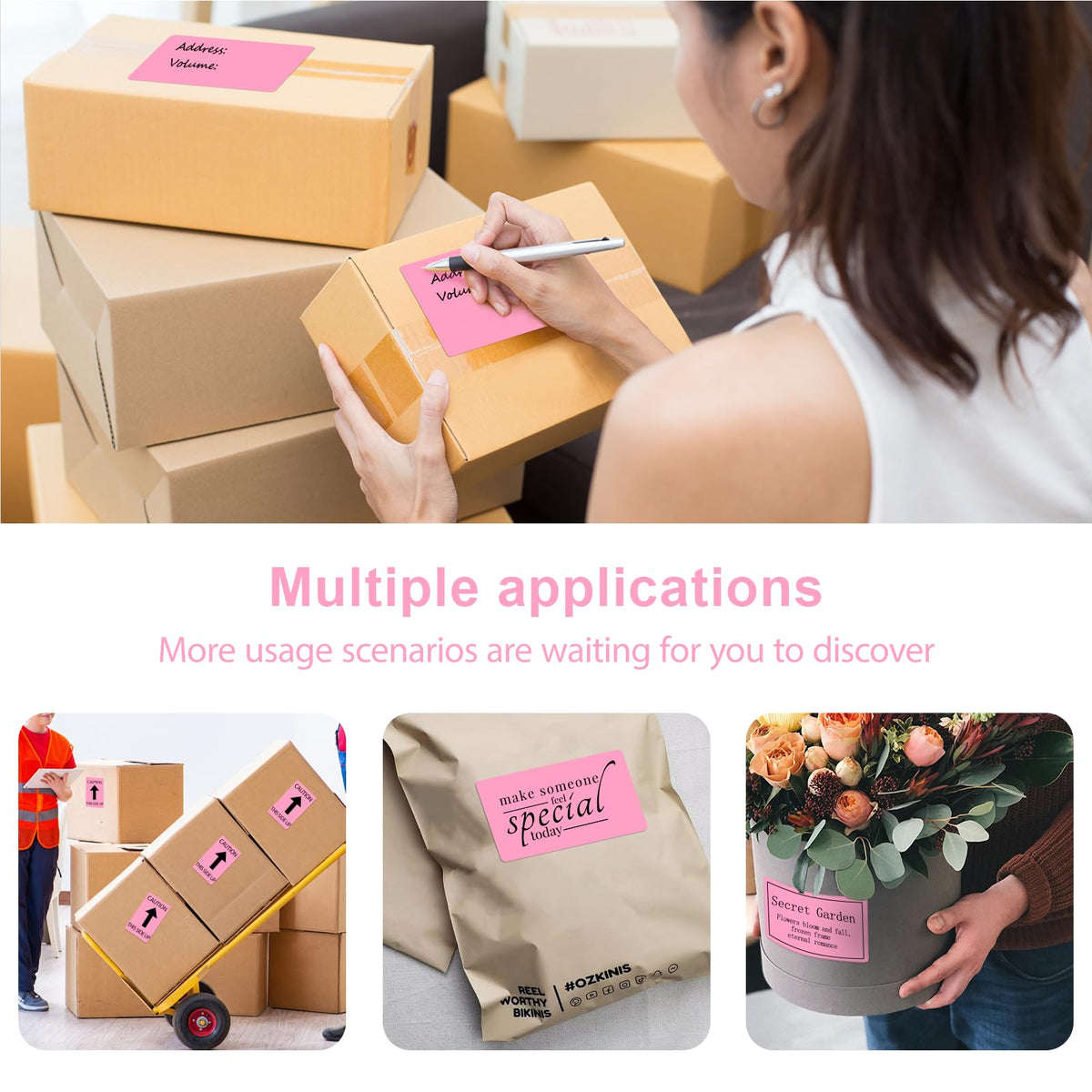 3 X 5 Inch Printable Waterproof Rectangle Color Coding Labels, 300 Per Roll Adhesive Color Coding Stickers for