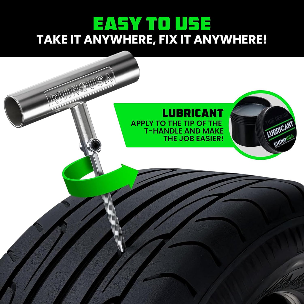Tire Repair Kit (86-Piece) Professional Heavy Duty Tire Plug Kit to Fix Punctures & Patch Flats with Ease - Ultimate