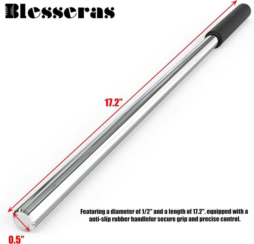 2-Pack Garage Door Winding Bars & Standard Lift Cable Drums (1 Pair) - Fits Up to 8ft Doors