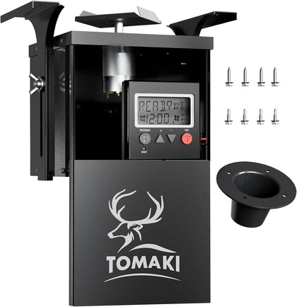 6V Deer Feeder Kit, Motor and Timer Metal Kit, Digital Game FeederTimer, Mounting Bracket Included, Up to 8 Feed