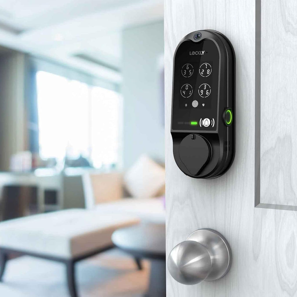 Vision Smart Lock with HD Video Doorbell, Fingerprint Door Lock for Front Door, Touchscreen Keypad, App Control, Auto