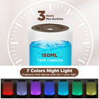 Essential Oil Diffuser, 150ML Small Portable Aromatherapy Diffuser, Home Fragrance Aroma Diffuser with 7-Color LED
