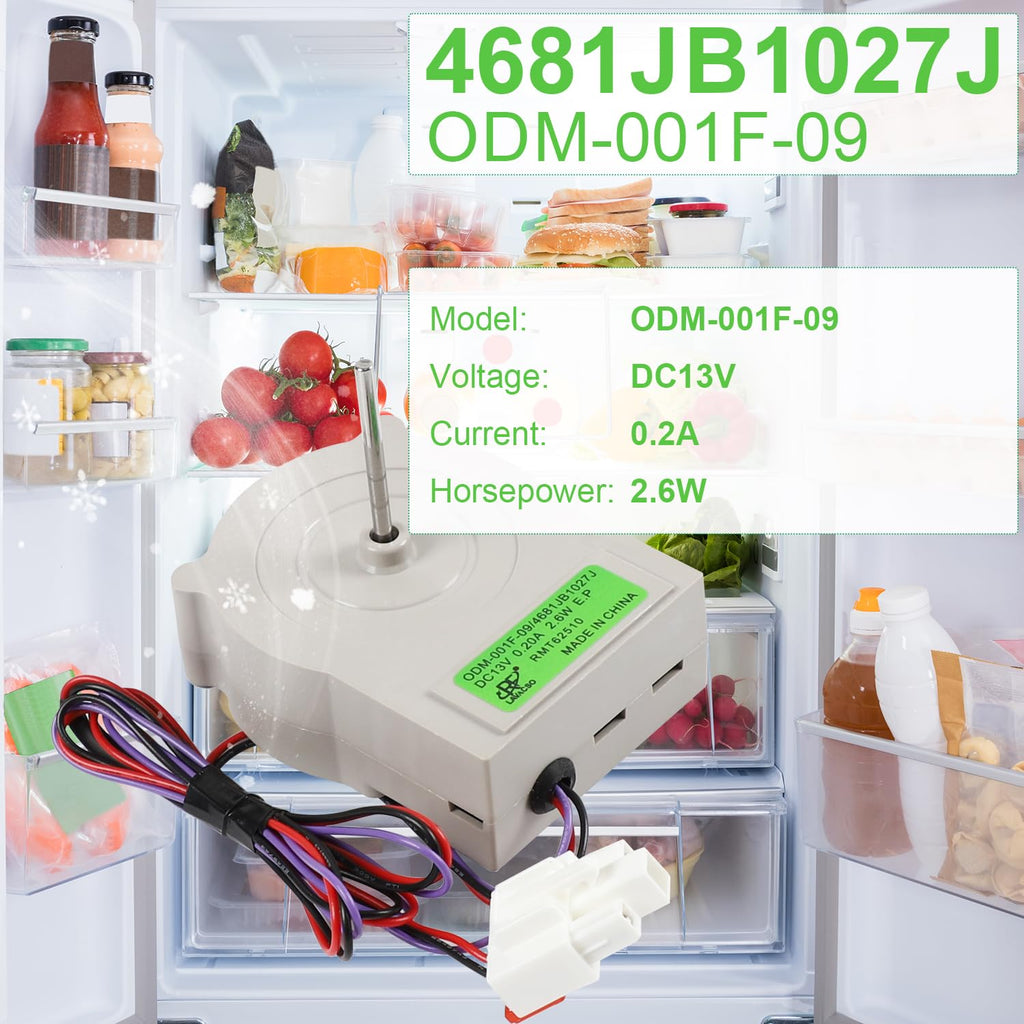 4681JB1027J ODM-001F-09 Refrigerator Fan Motor Compatible with LG