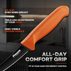Butcher Knife Set - Meat Processing Kit with Roll Bag, Gift for Men