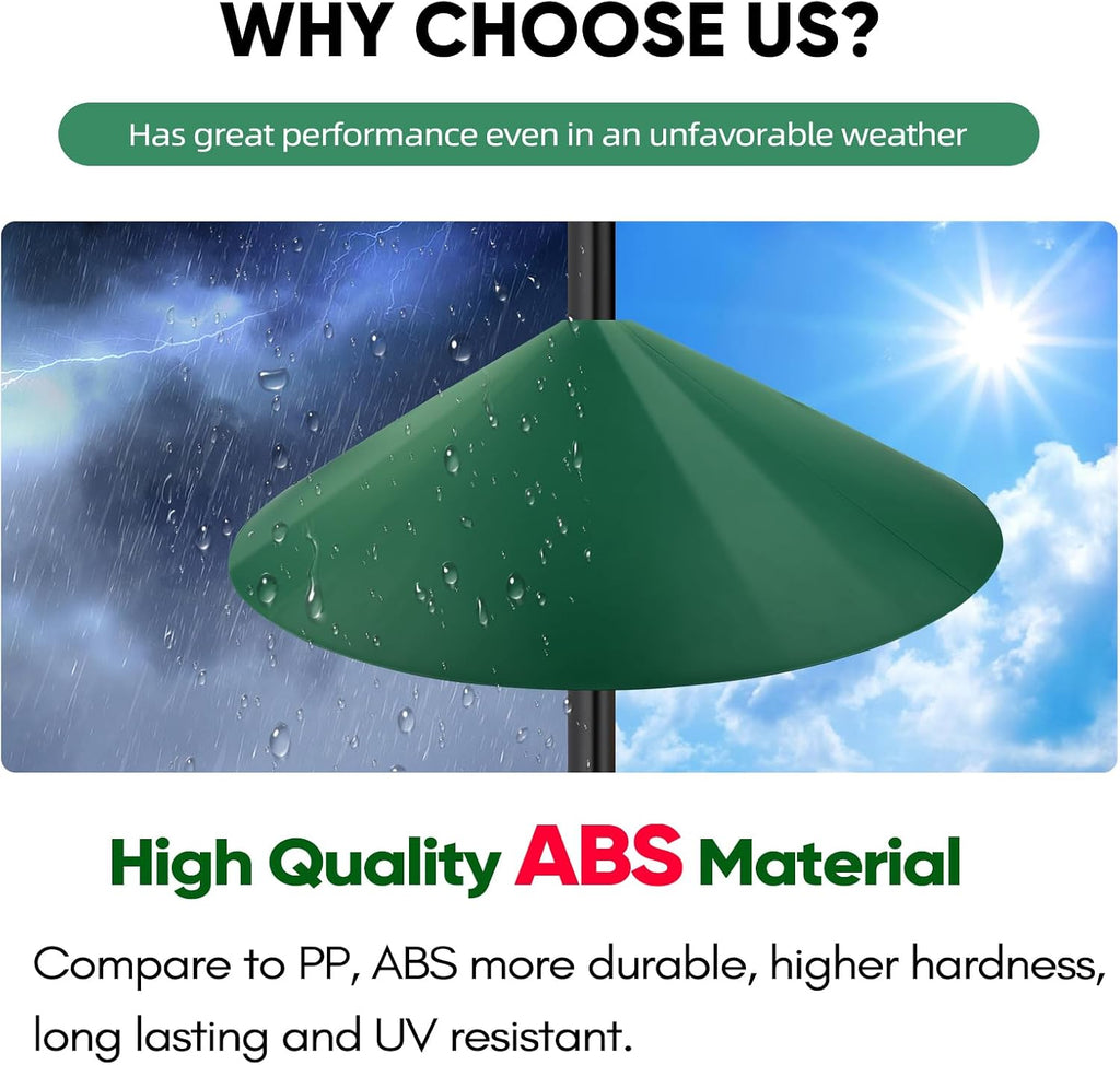 24-inch Large Squirrel Baffles for Bird Feeders Pole