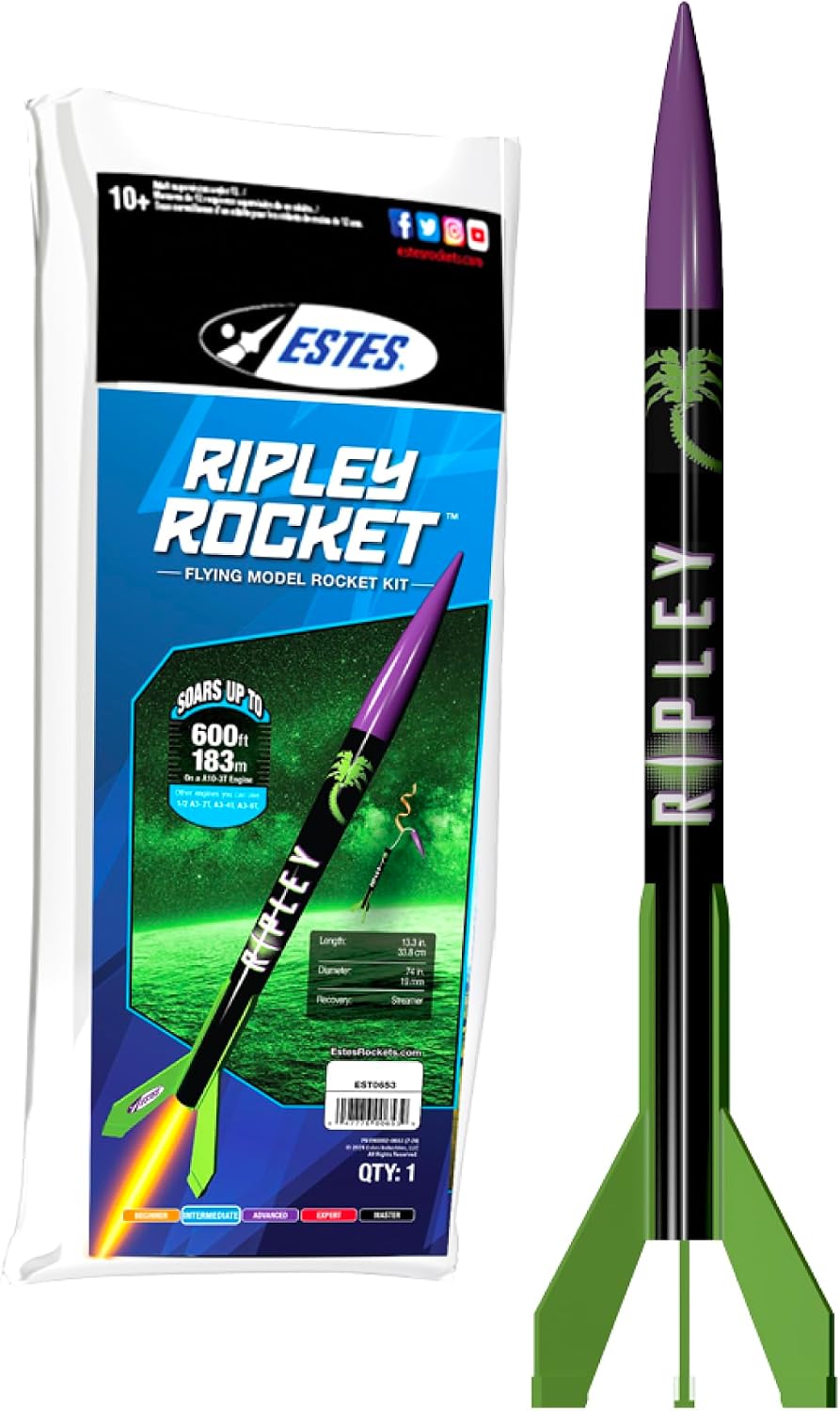 0653 Ripley Rocket Intermediate Model-Rocket Kit