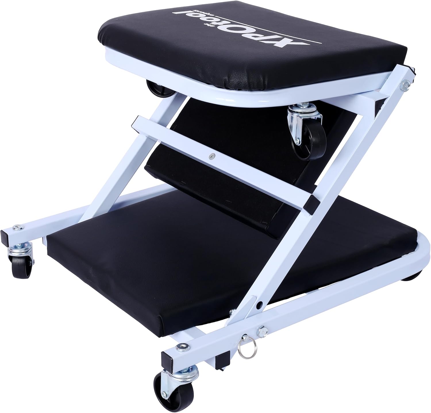 Mechanic Creeper, Creeper Seat, Steel Mechanic Stool, 2 in 1 Garage Creeper, 36 Inch Low Profile with 6 Casters