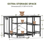 55-75 Gallon Fish Tank Stand with Power Outlet, Black