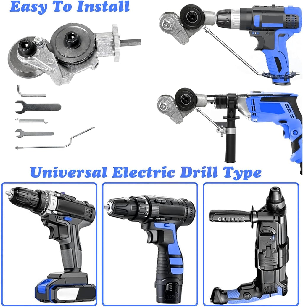 Metal Nibbler Drill Attachment - Electric Drill Shears Attachment Cutter Nibbler,Sheet Metal Cutter Tool Adapter Is