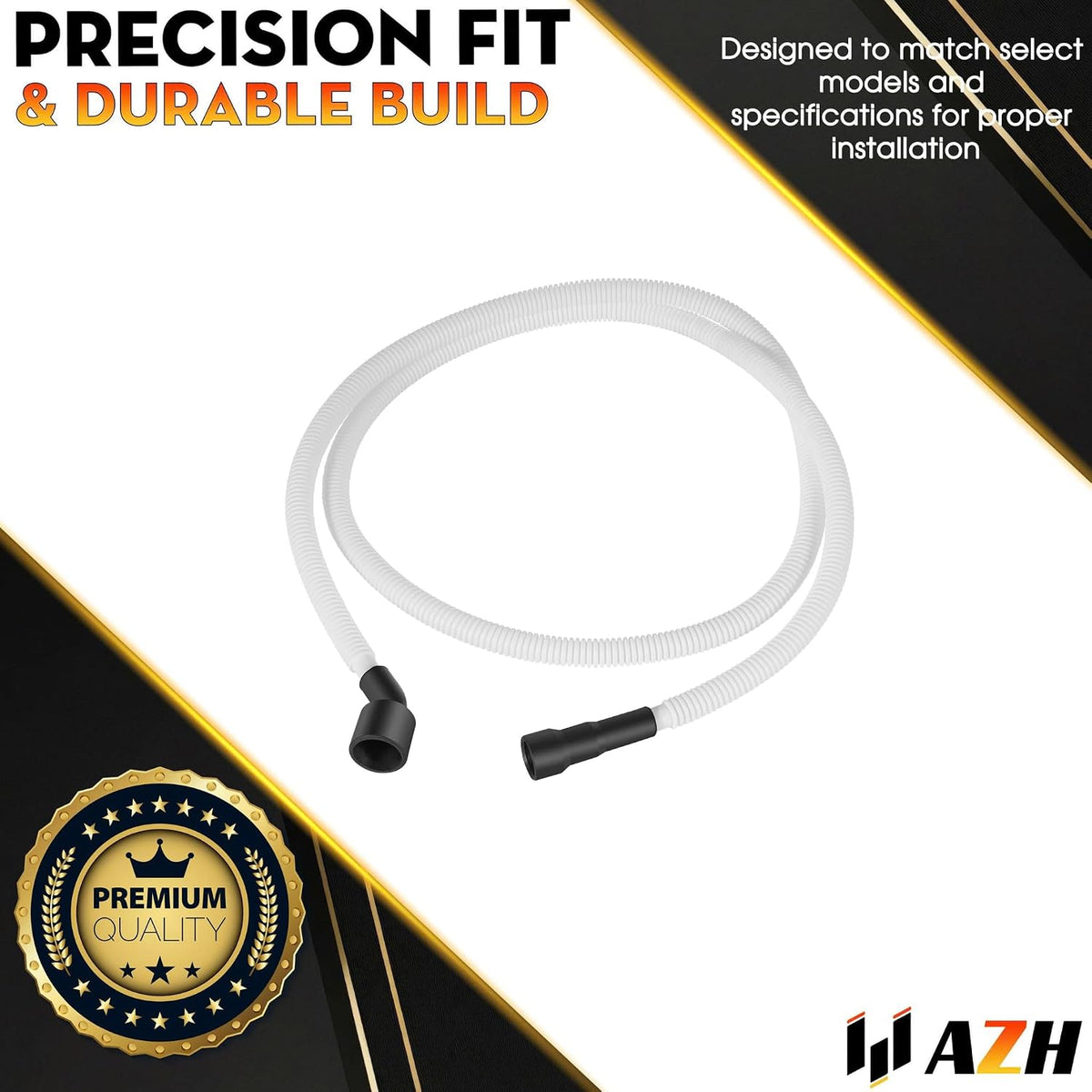 Drain Hose Replacement For Frigidaire PLD4375RFC2 FBD2400KW9B PLDB998AC1 GLD2445RFB0 FFID2426TD4A FFBD2406NS5A LFBD2409LB0B FFBD2406NS7B Dishwasher