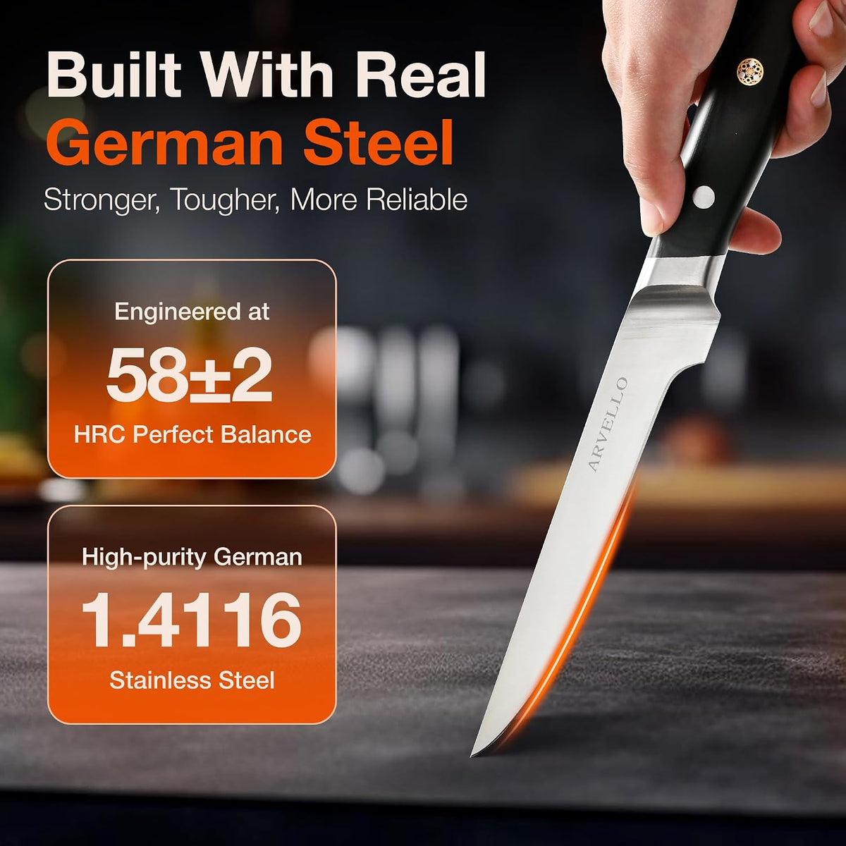 Boning Knife - 7-Inch Professional Deboning & Meat Trimming Knife