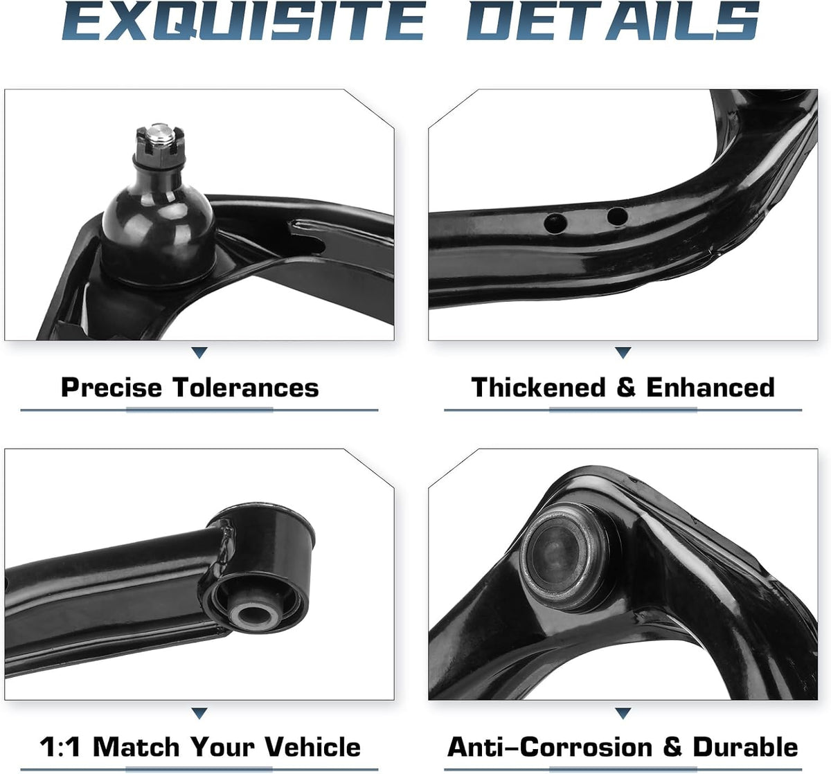 Front Upper Control Arm with Ball Joint Assembly Left Right Replacement for Nissan Pathfinder Armada Titan Armada Infiniti QX56 QX80 2pcs Set