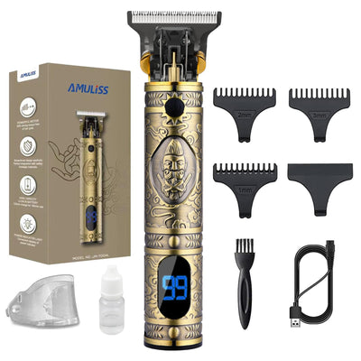 Beard Trimmer for Men,Zero Gapped Vintage Professional Hair Clipper