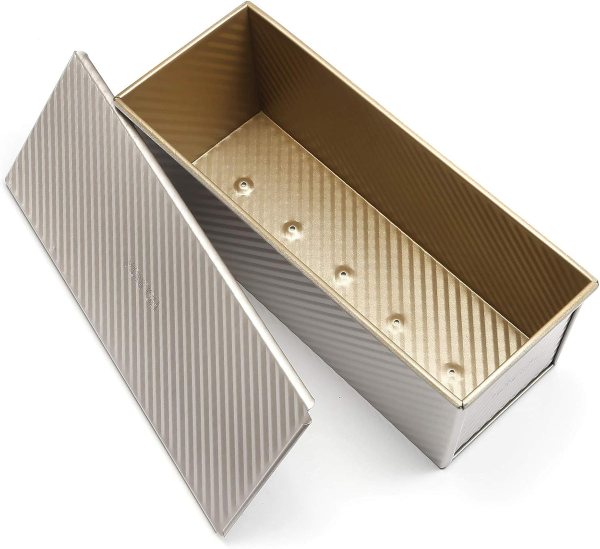Large Loaf Pan w Lid Pullman Bread Pan Aluminized Steel