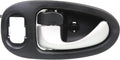 Garage-Pro Interior Door Handle Compatible with 2002-2005 Saturn Vue Front, Driver Side Black Bezel with Silver Lever