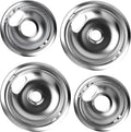 W10196405 W10196406 Drip Pan 4 Pack 6&8 Inch For Kenmore Ranges