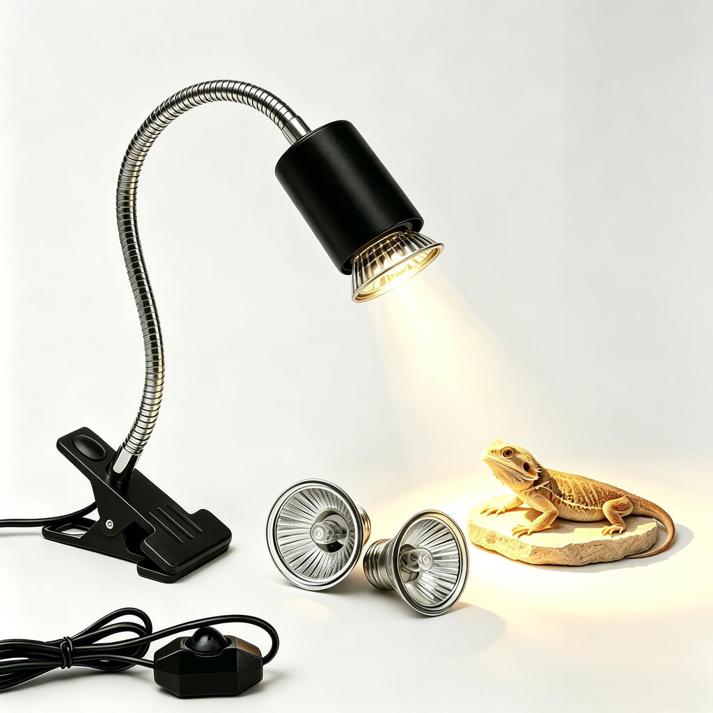 Reptile Heat Lamp, Turtle Basking Light, Stepless Dimming