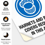Hairnets and Beard Covers Required in This Area Sign, OSHA Sign