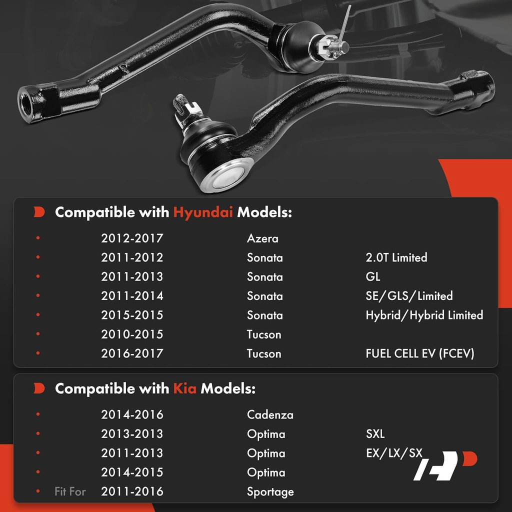 A-Premium Front Outer Tie Rod End, Compatible with Hyundai, Kia