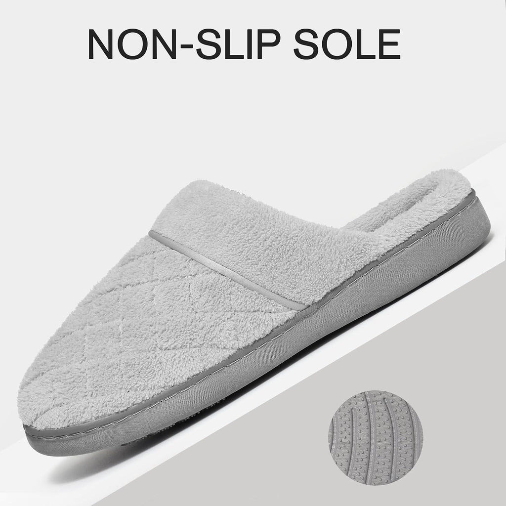 Unisex House Slippers for Women Men Memory Foam Indoor Bedroom Shoes