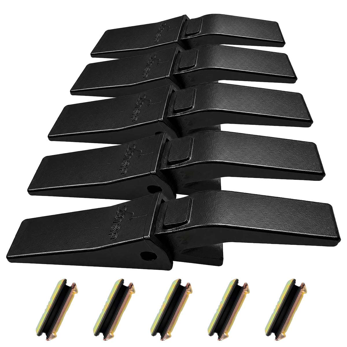 5 Sets 230SP Bucket Teeth & U43792 Bucket Tooth Adapters with 23FP Flex Pin