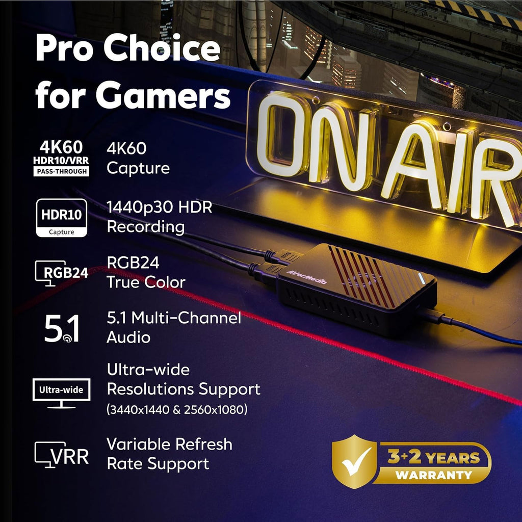 4K HDMI Capture Card, USB Game Capture Card for Streaming and Recording with True Low Latency on PS5/Pro, Xbox