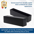 Slotted Coin Slab Storage Box | Black Cardstock Box Slabs & Small ANACS Holders | Coin Organizer & Protection Case