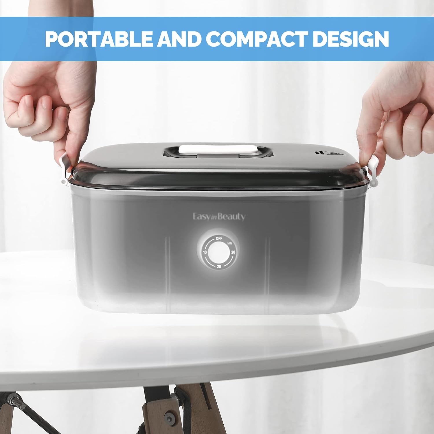 Hot Towel Warmer for Facials,5L Towel Steamer - Heats 1-5 mins | Holds 16 Small Towels, Auto Off Timer Portable Towel