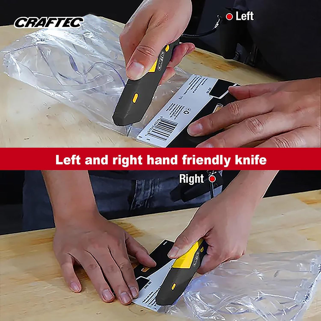 Retractable Utility Knife Box Cutter with Holster & Lanyard - The Ultimate Tool for Precise Cuts, 3 Blade Settings