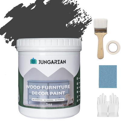 Furniture Paint Kit 5oz with Tools - Water-based & Low Odor No Sanding No Priming - Matte Finish Indoor Outdoor Wood