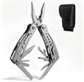 14-In-1 EDC Multitool Pliers with Nylon Sheath for Survival | Stainless Steel Multi Pliers, Pocket Knife, Bottle