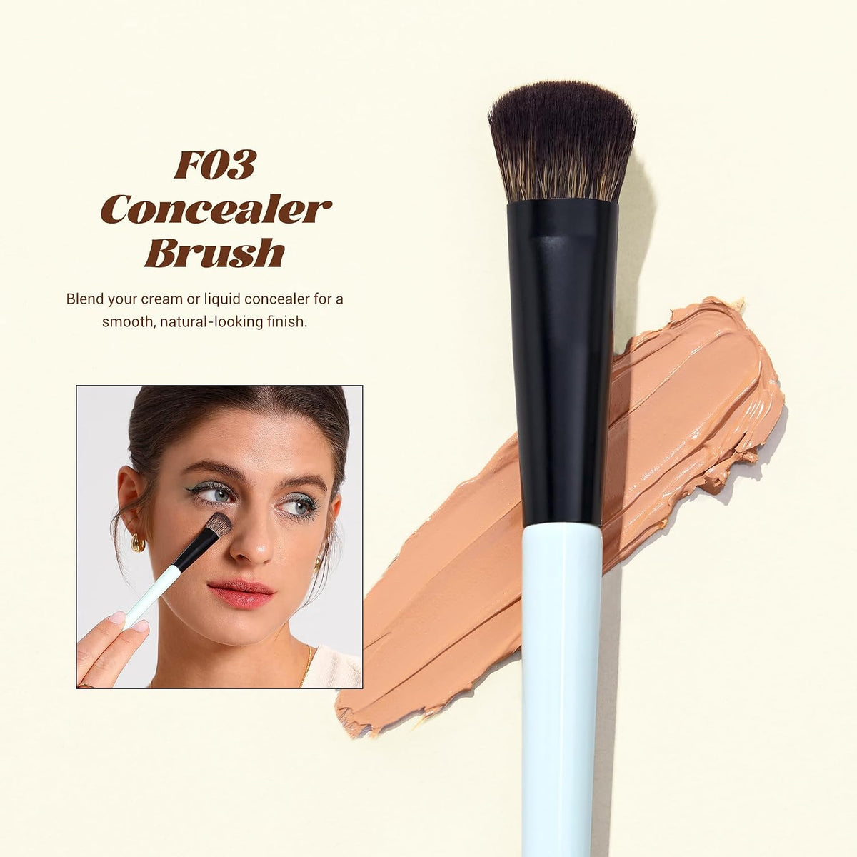 Makeup Brush Gift Set with Sponge for Foundation Contour Blush, T510