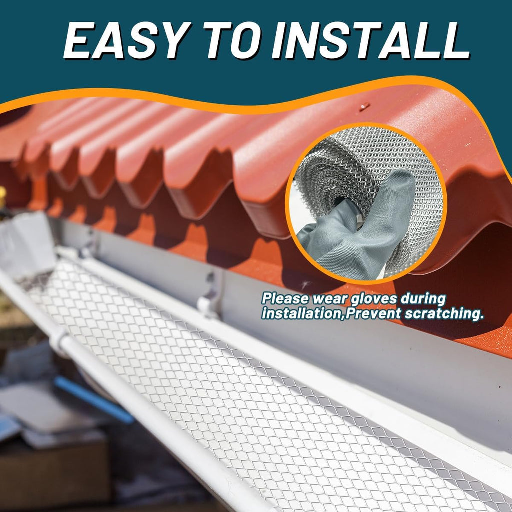 Aluminum Gutter Protection Gutter Covers Gutter Screen DIY Aluminum Leaf Filter Gutter Protection Rainwater Gutter